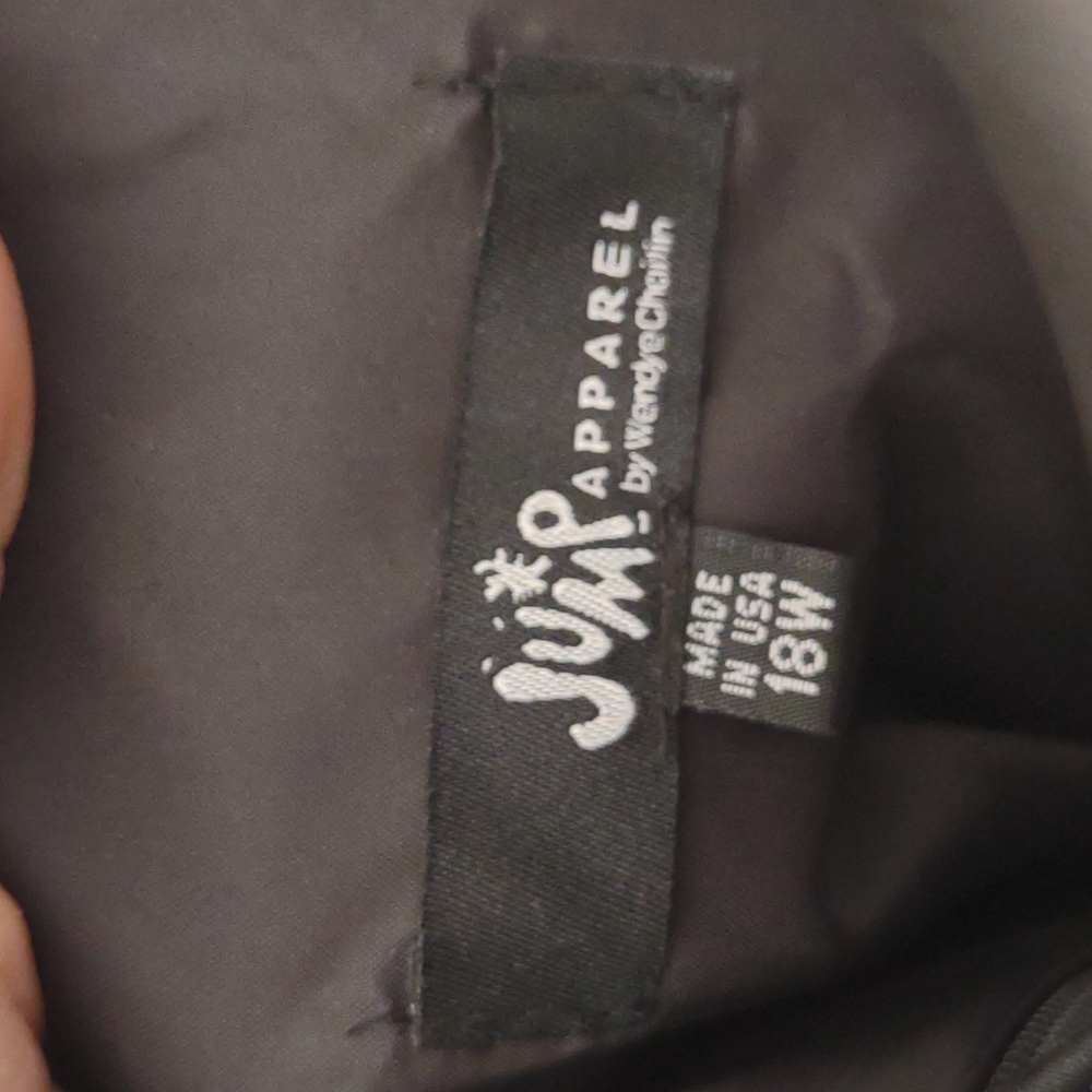 NOS JUMP APPAREL black Tool Sequence Sash Full Length Formal Dress Plus Sz 18W - Picture 10 of 12